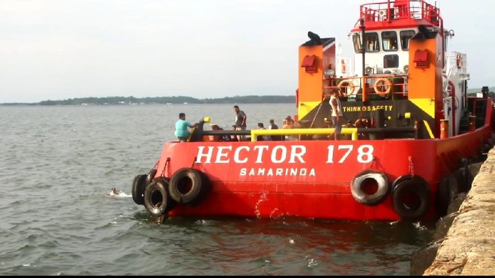 Perahu nelayan berhasil di evakuasi