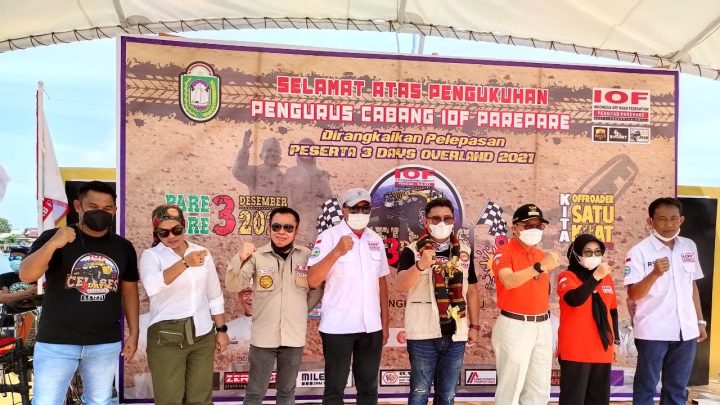 Ketua IOF Sulsel Terkesima Pelayanan Parepare Sebagai Tuan Rumah Pelepasan Three Days Overland Kota Parepare