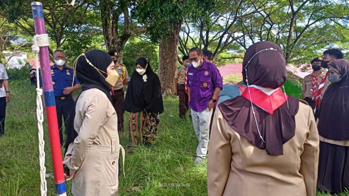 Erna Rasyid Taufan Semangati Pramuka Penggalang Siap Ikut ke Jamnas Pemkot Parepare