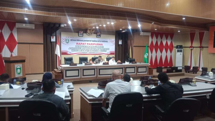 Gelar Rapat Paripurna Perdana, DPRD Parepare Sepakati Dua Pansus dan Bentuk Tiga Pokja Kota Parepare