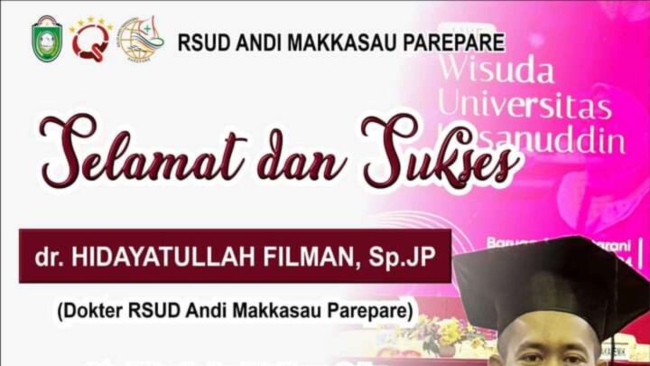 Alhamdulillah Dokter Jantung RSUD Andi Makkasau Kini Raih Gelar Spesialis Kota Parepare