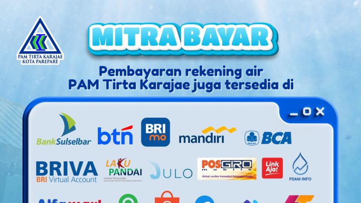 PAM Tirta Karajae Kota Parepare Hadirkan Layanan Pembayaran Tagihan Air Melalui Mitra Bayar pam tirta karajae