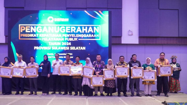 Pelayanan Publik Parepare Dapat Rapor Hijau, Raih Penghargaan Ombudsman Pemkot Parepare