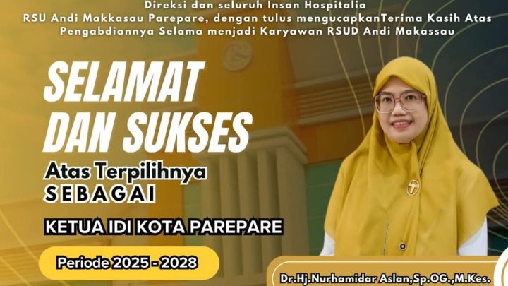 Manajemen RSUD Andi Makkasau Dukung Kepemimpinan Baru Ketua IDI Parepare Periode 2025 IDI Kota Parepare