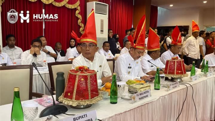 Sekda Kota Parepare Hadiri Rakor Bersama Menko Pangan Kota Parepare