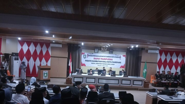 DPRD Kota Parepare Gelar Rapat Paripurna Pidato Sambutan Wali Kota Parepare Dihadiri Anggota DPR RI Pemkot Parepare