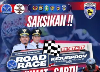 Road Race Kejurprov Sulsel Putaran 3, Parepare Jadi Magnet Sport Tourism Pemkot Parepare