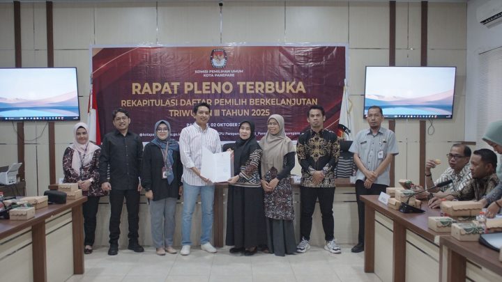 Rekapitulasi DPB Triwulan III KPU Parepare Berjumlah 113.176 Kota parepare