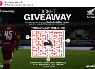 Astra Motor Sulsel Gelar Giveaway Tiket Laga PSM Makassar kontra Persib Bandung HondaJagoanku
